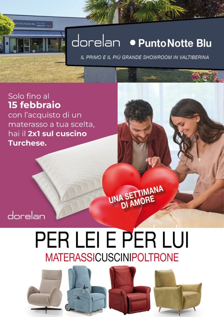 punto-notte-offerta-724x1024 RIPOSO E BENESSERE SCOPRI L'OFFERTA... Da • PUNTO NOTTE BLU è la settimana dell'amore1